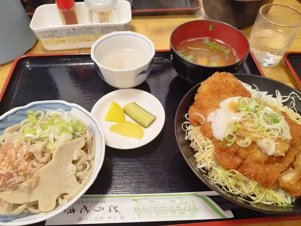 福井どうせきのおろしそばかつ丼